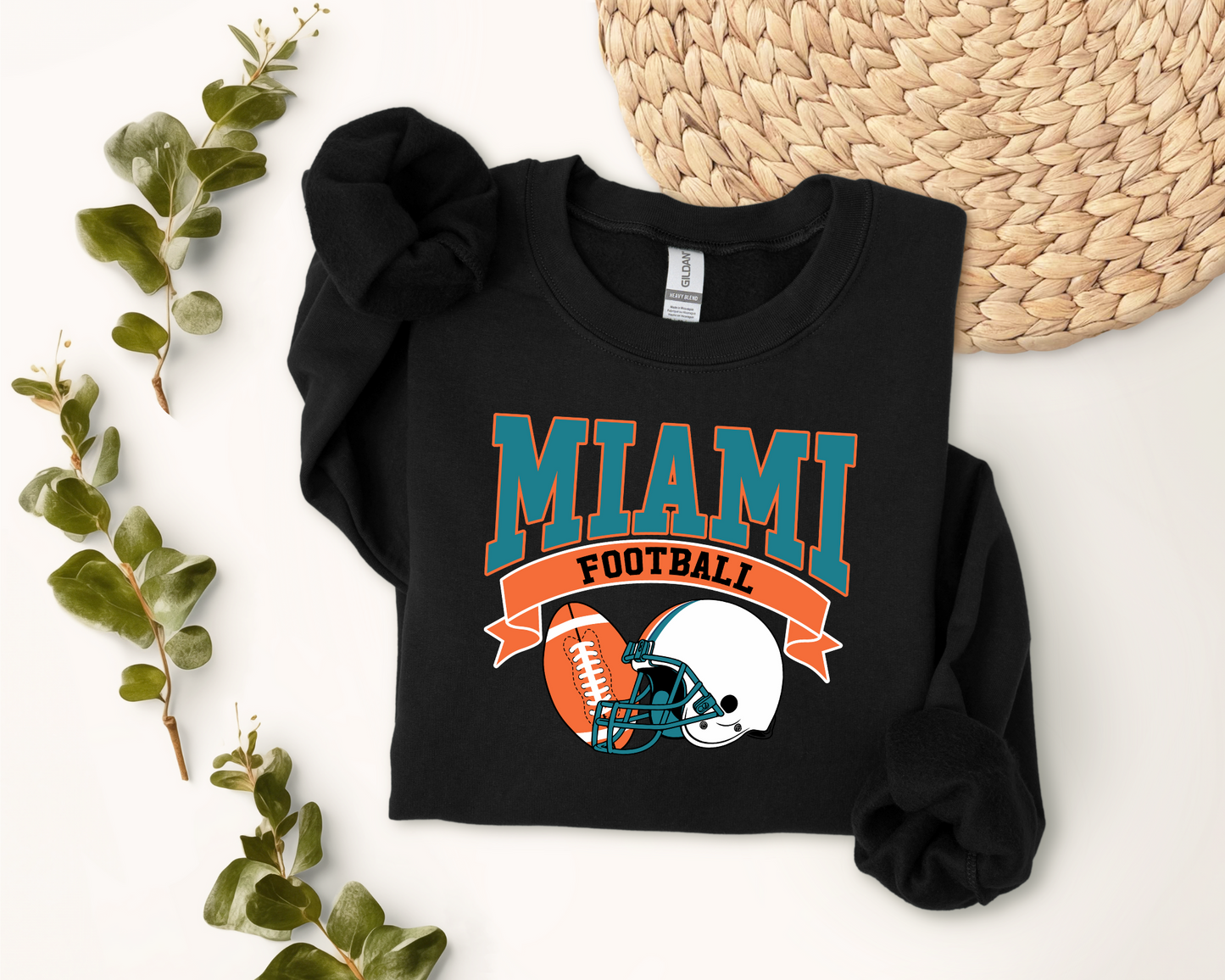 Vintage State Football Sweatshirt Collection - Miami