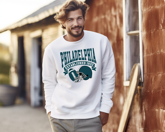 Vintage State Football Sweatshirt Collection - Philadelphia