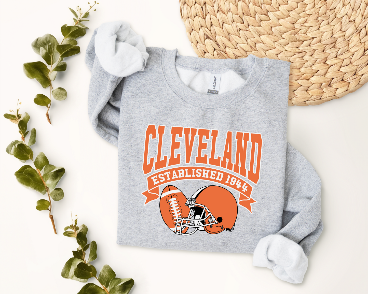 Vintage State Football Sweatshirt Collection - Cleveland