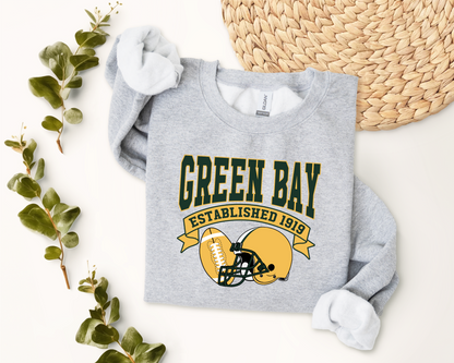 Vintage State Football Sweatshirt Collection - Green Bay