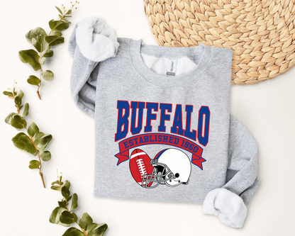 Vintage State Football Sweatshirt Collection - Buffalo