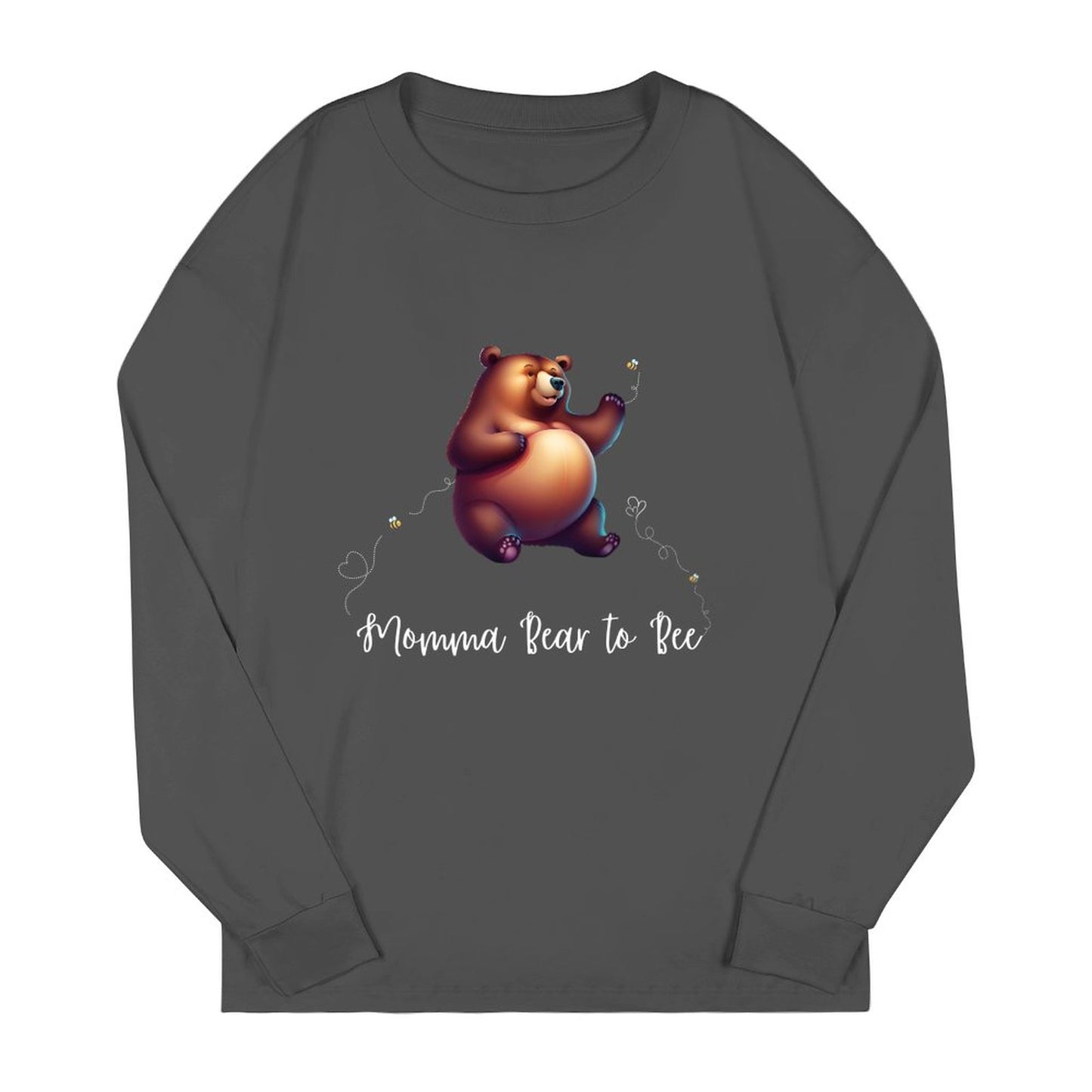 Momma Bear To Be - Sudadera de algodón DTF de 260 g/m² 