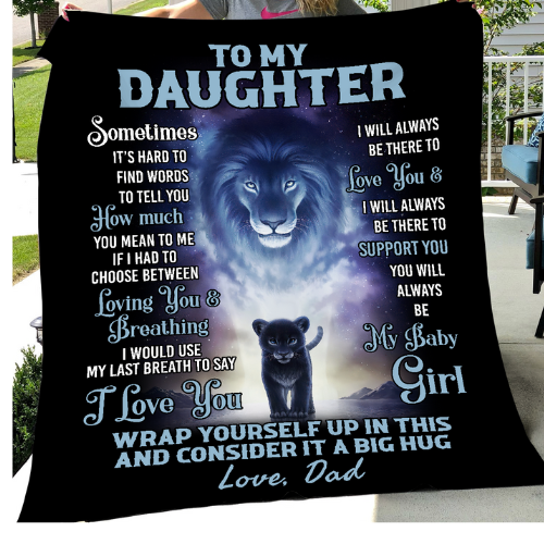 Twilight Guardian ~ Lion and Cub Plush Blanket