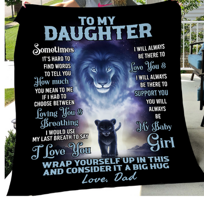 Twilight Guardian ~ Lion and Cub Plush Blanket