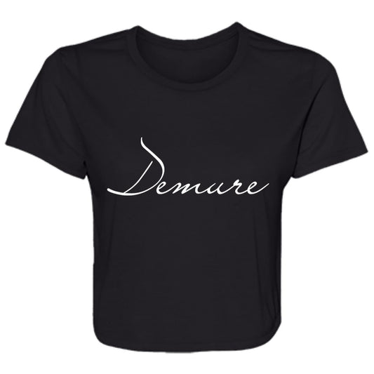 Demure BL Flowy Cropped Tee