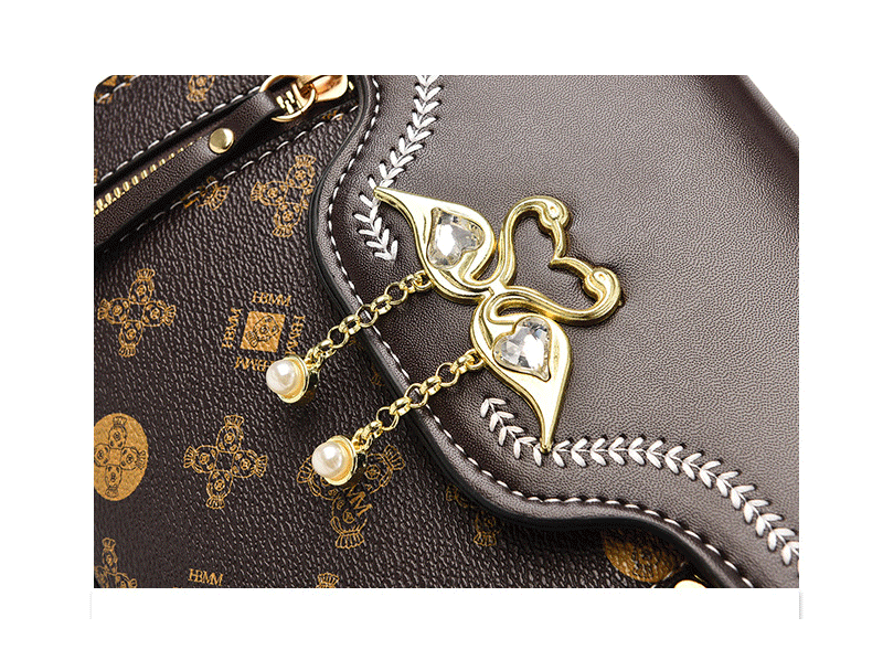 Women Sigils and Cranes Crossbody Luxury Bag