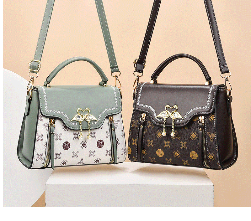 Women Sigils and Cranes Crossbody Luxury Bag