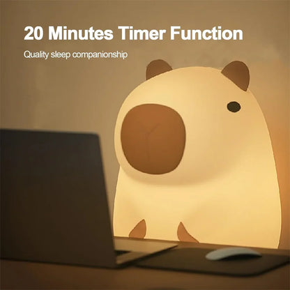 Adorable Capybara Kid's Night Light