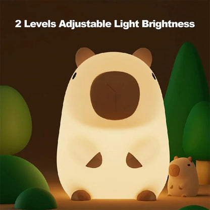 Adorable Capybara Kid's Night Light