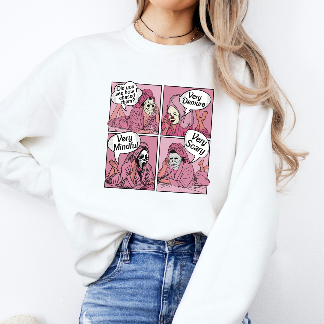 Thoughtful Terror: The Demure Halloween Sweatshirt