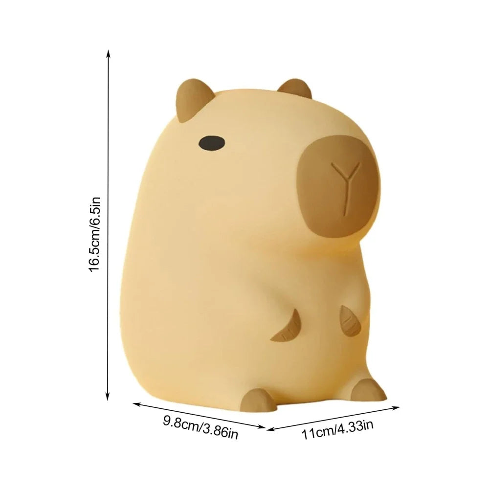 Adorable Capybara Kid's Night Light