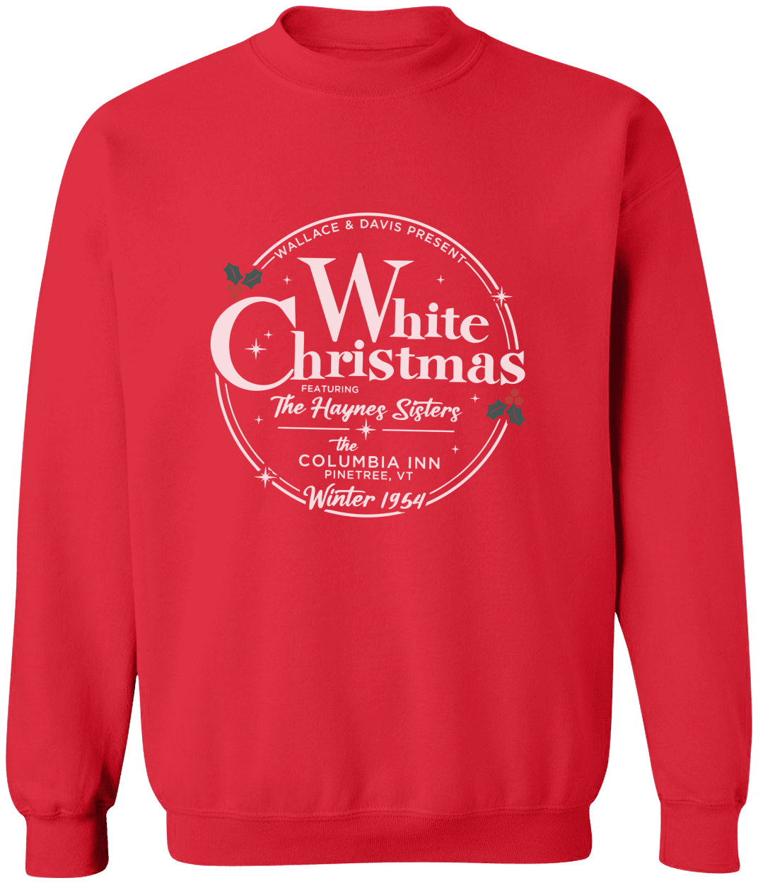 White Christmas Wallace & Davis Hanes Sisters Vintage Sweater