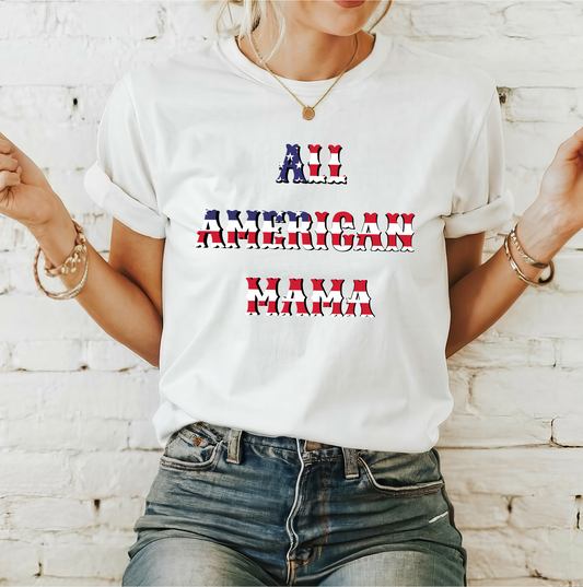 All American Mama - Patriotic Pride Tee