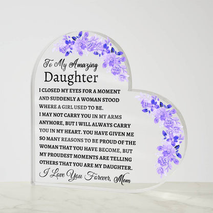 To My Amazing Daughter Letter from Mom - Amethyst