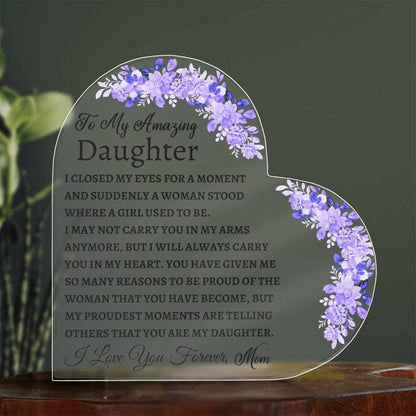 To My Amazing Daughter Letter from Mom - Amethyst