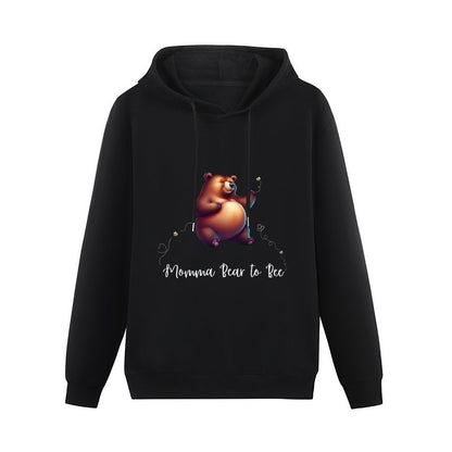 Momma Bear To Be - Sudadera con capucha estampada DTG 255gsm 