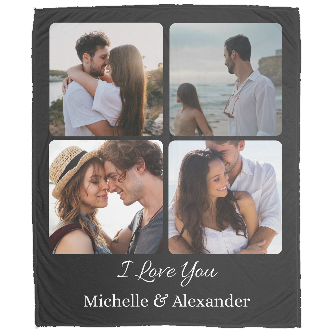 Forever Love Custom Photo Blanket