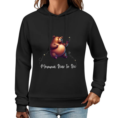 Momma Bear To Be - Sudadera con capucha estampada DTG 255gsm 