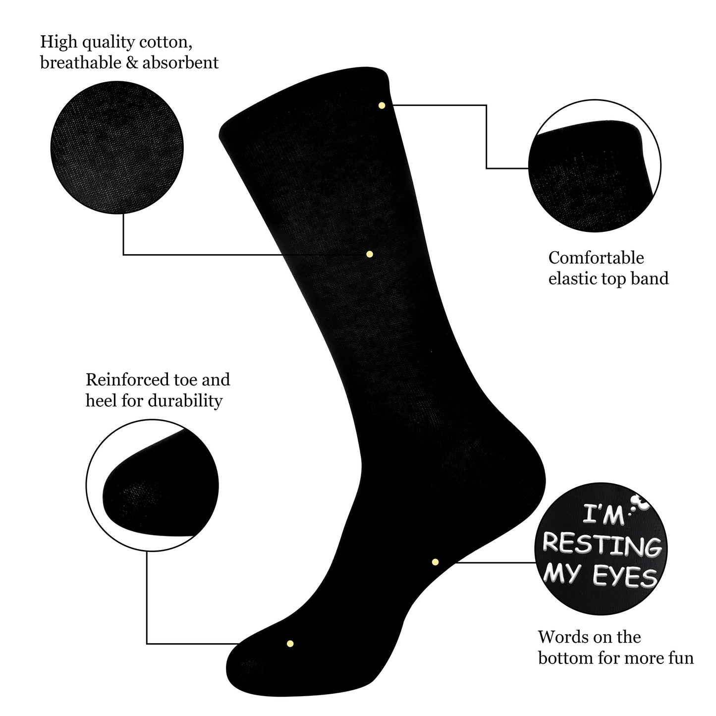 Not Asleep Socks: Perfect for a Husband or Dad, Granddad, Son, Brother or Friend