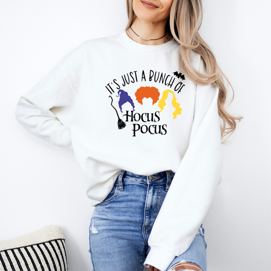 Just A Bunch of Hocus Pocus Halloween Crewneck Sweatshirt