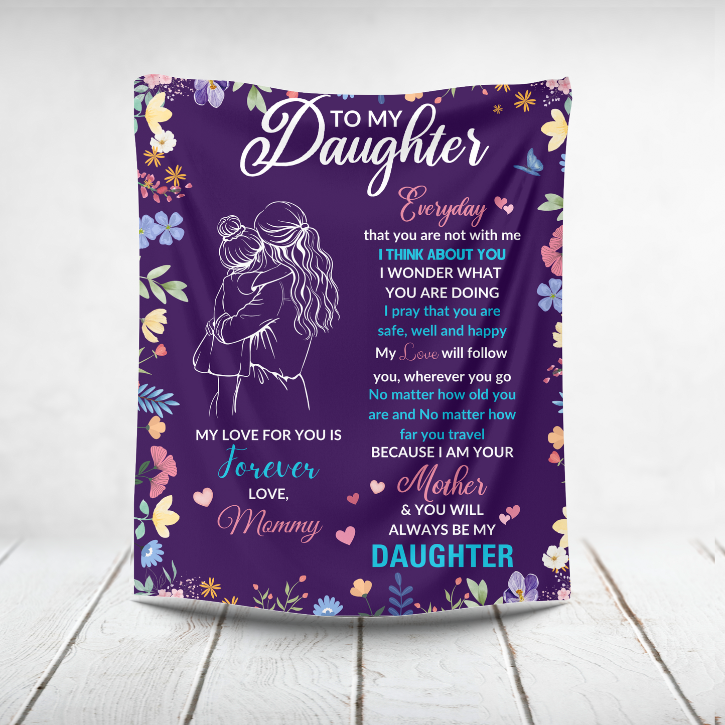 Mother-Daughter Decorative Throw