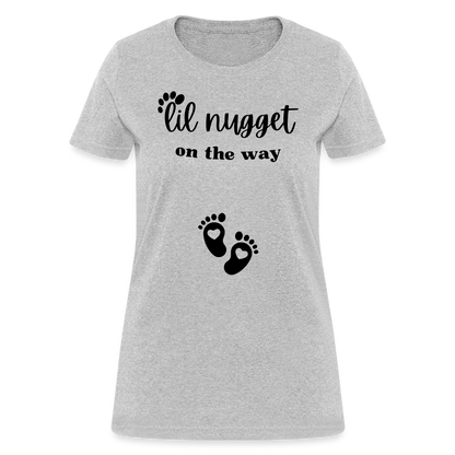 Lil Nugget Women's T-Shirt Blk - heather gray