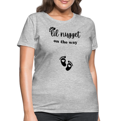 Lil Nugget Women's T-Shirt Blk - heather gray