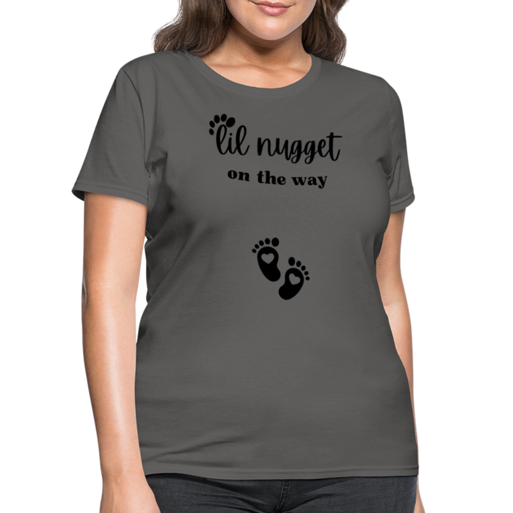 Lil Nugget Women's T-Shirt Blk - charcoal