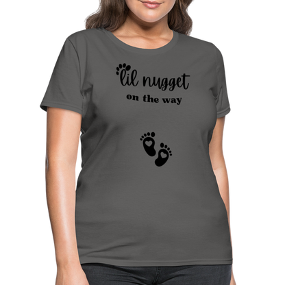 Lil Nugget Women's T-Shirt Blk - charcoal