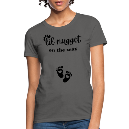 Lil Nugget Women's T-Shirt Blk - charcoal