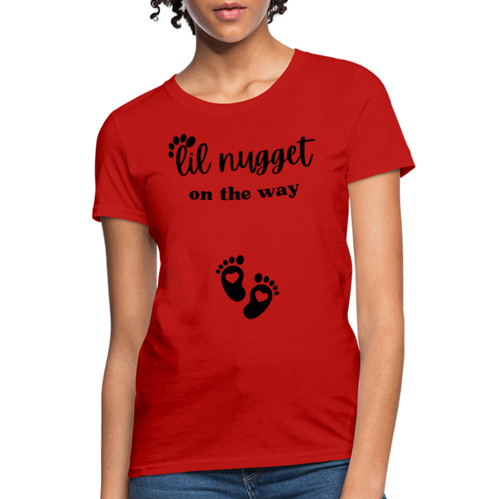 Lil Nugget Women's T-Shirt Blk - red