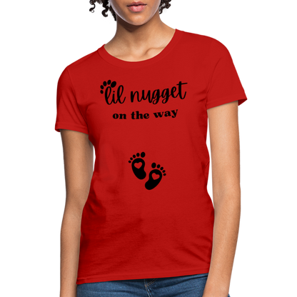 Lil Nugget Women's T-Shirt Blk - red