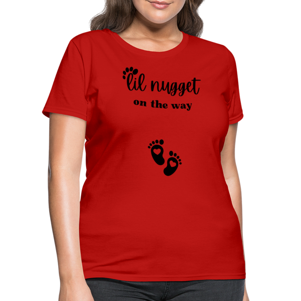 Lil Nugget Women's T-Shirt Blk - red