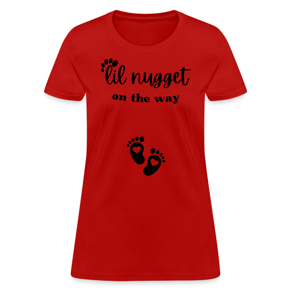 Lil Nugget Women's T-Shirt Blk - red