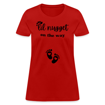 Lil Nugget Women's T-Shirt Blk - red