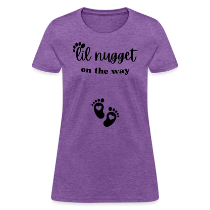 Lil Nugget Women's T-Shirt Blk - purple heather