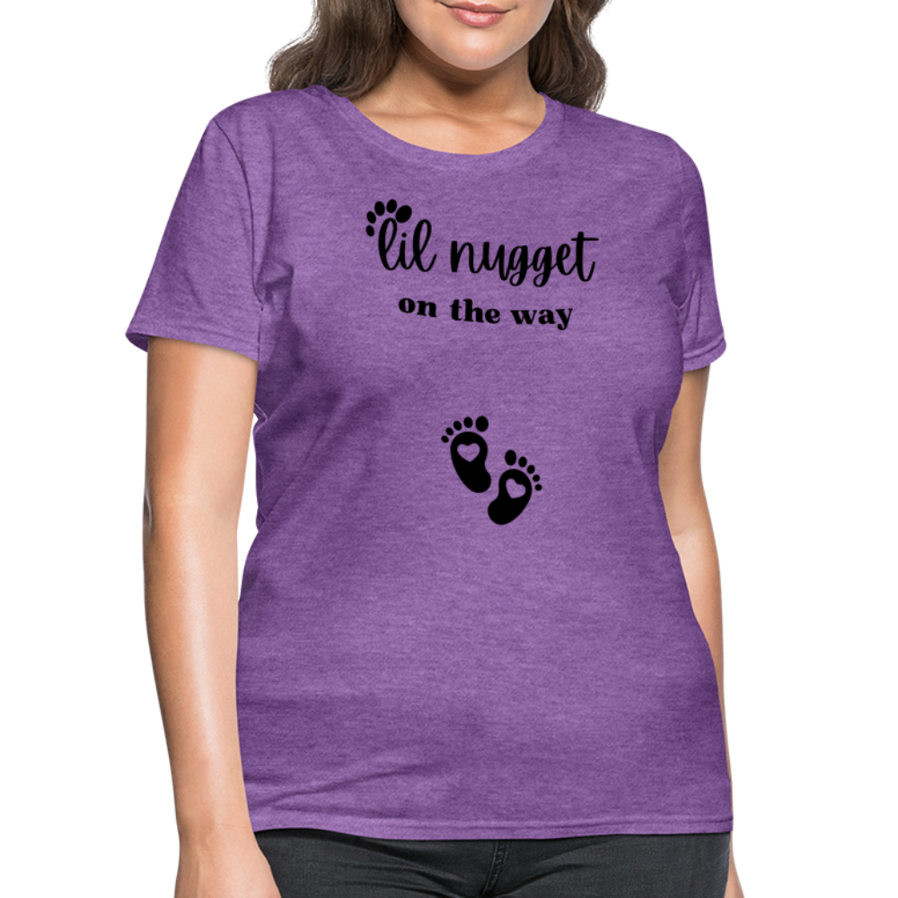 Lil Nugget Women's T-Shirt Blk - purple heather