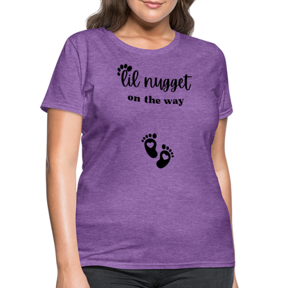 Lil Nugget Women's T-Shirt Blk - purple heather