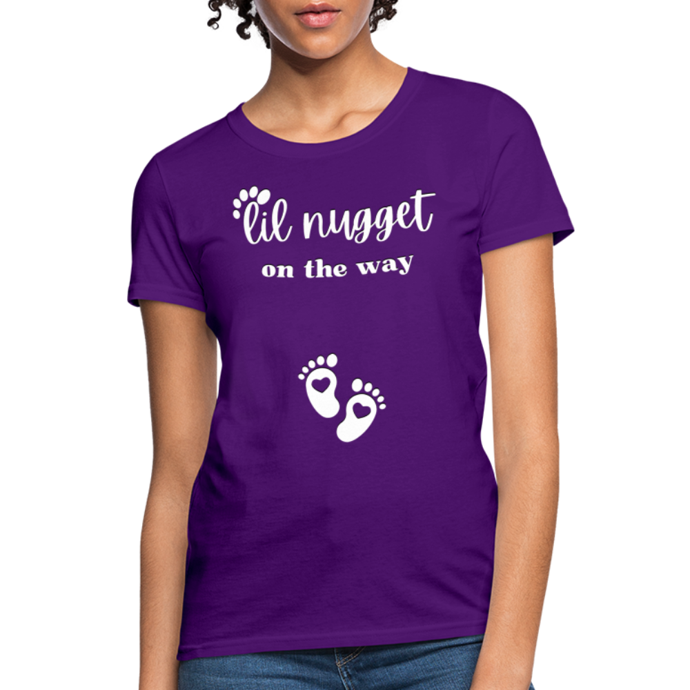 Lil Nugget Women's T-Shirt Wht - purple