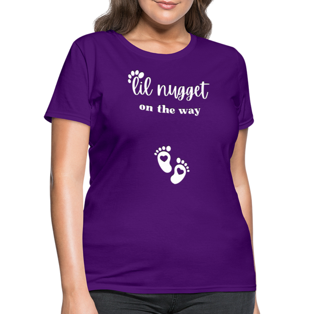 Lil Nugget Women's T-Shirt Wht - purple