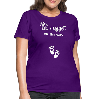 Lil Nugget Women's T-Shirt Wht - purple