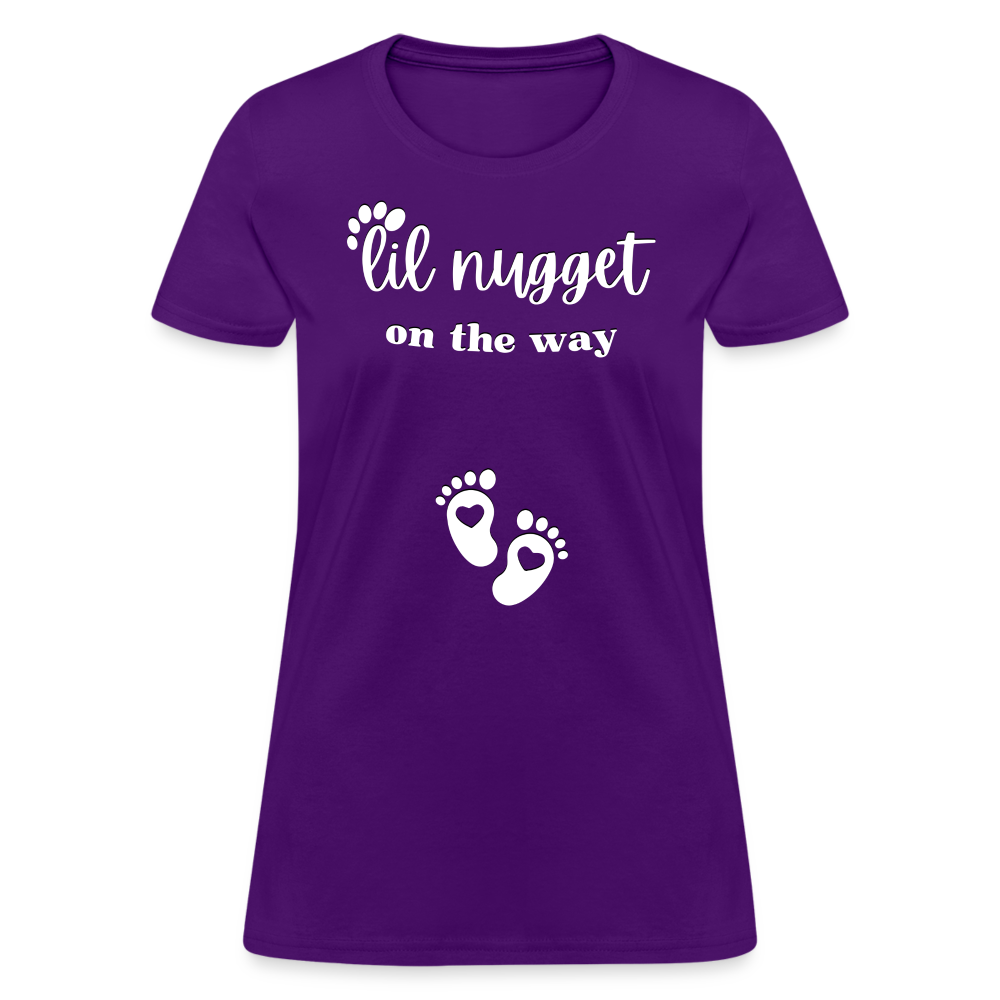 Lil Nugget Women's T-Shirt Wht - purple