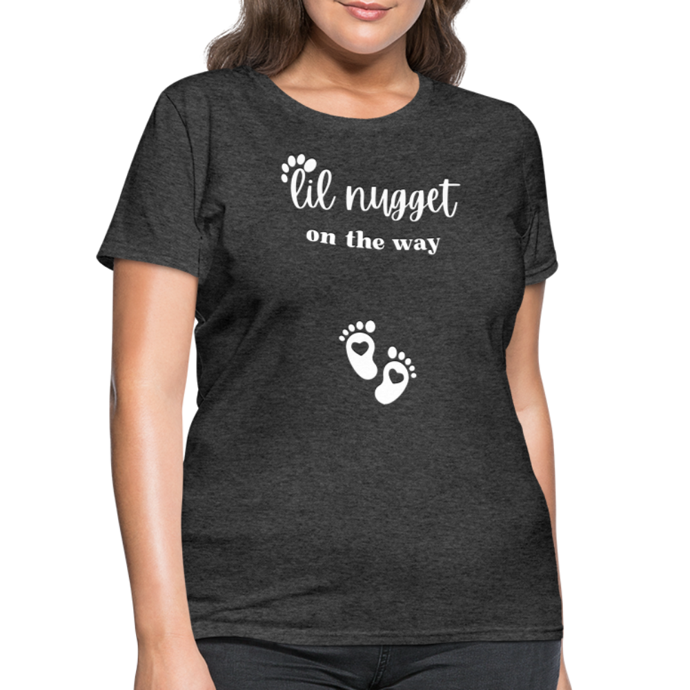 Lil Nugget Women's T-Shirt Wht - heather black