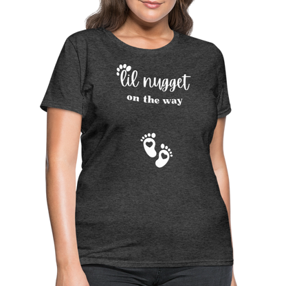 Lil Nugget Women's T-Shirt Wht - heather black