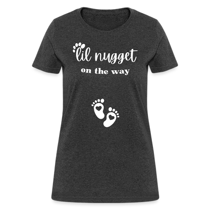 Lil Nugget Women's T-Shirt Wht - heather black