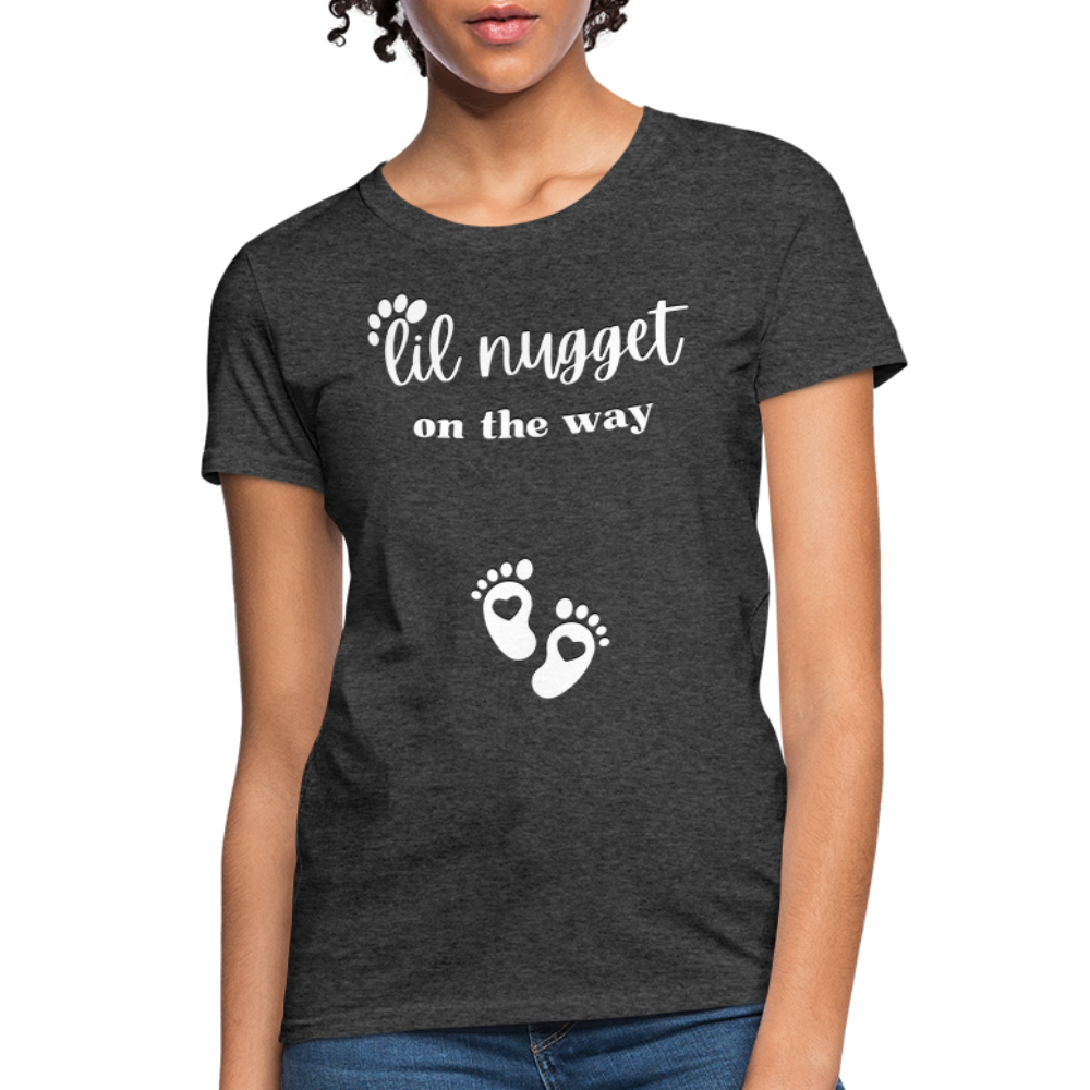 Lil Nugget Women's T-Shirt Wht - heather black