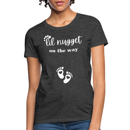 Lil Nugget Women's T-Shirt Wht - heather black