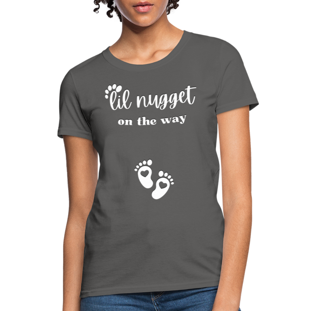 Lil Nugget Women's T-Shirt Wht - charcoal