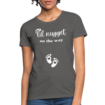 Lil Nugget Women's T-Shirt Wht - charcoal