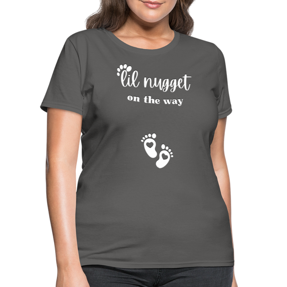 Lil Nugget Women's T-Shirt Wht - charcoal